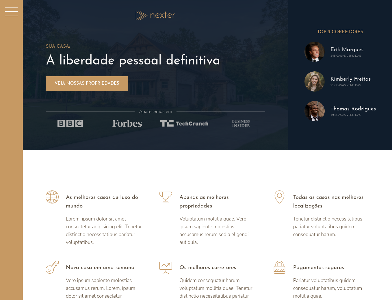 Foto do website