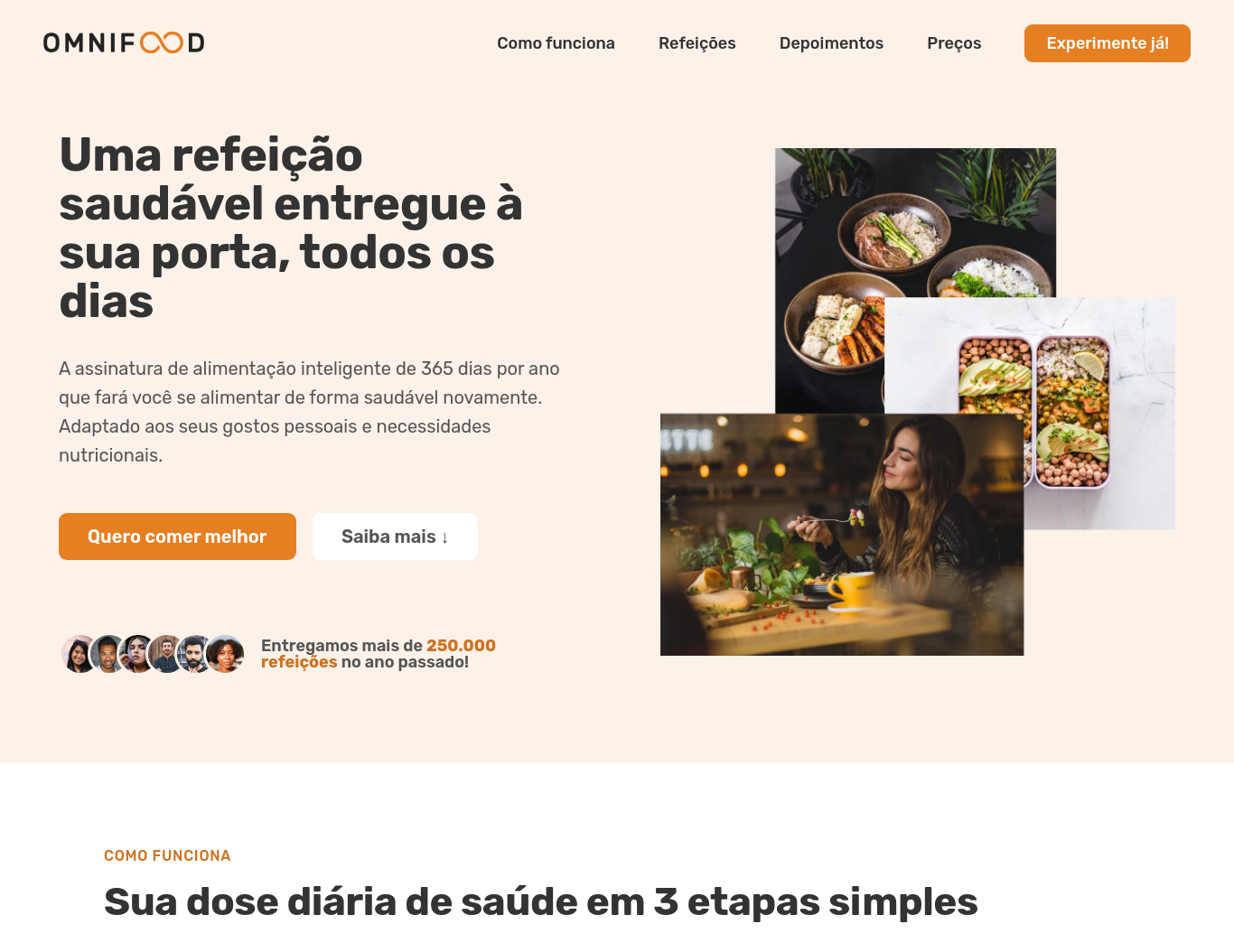 Foto do website
